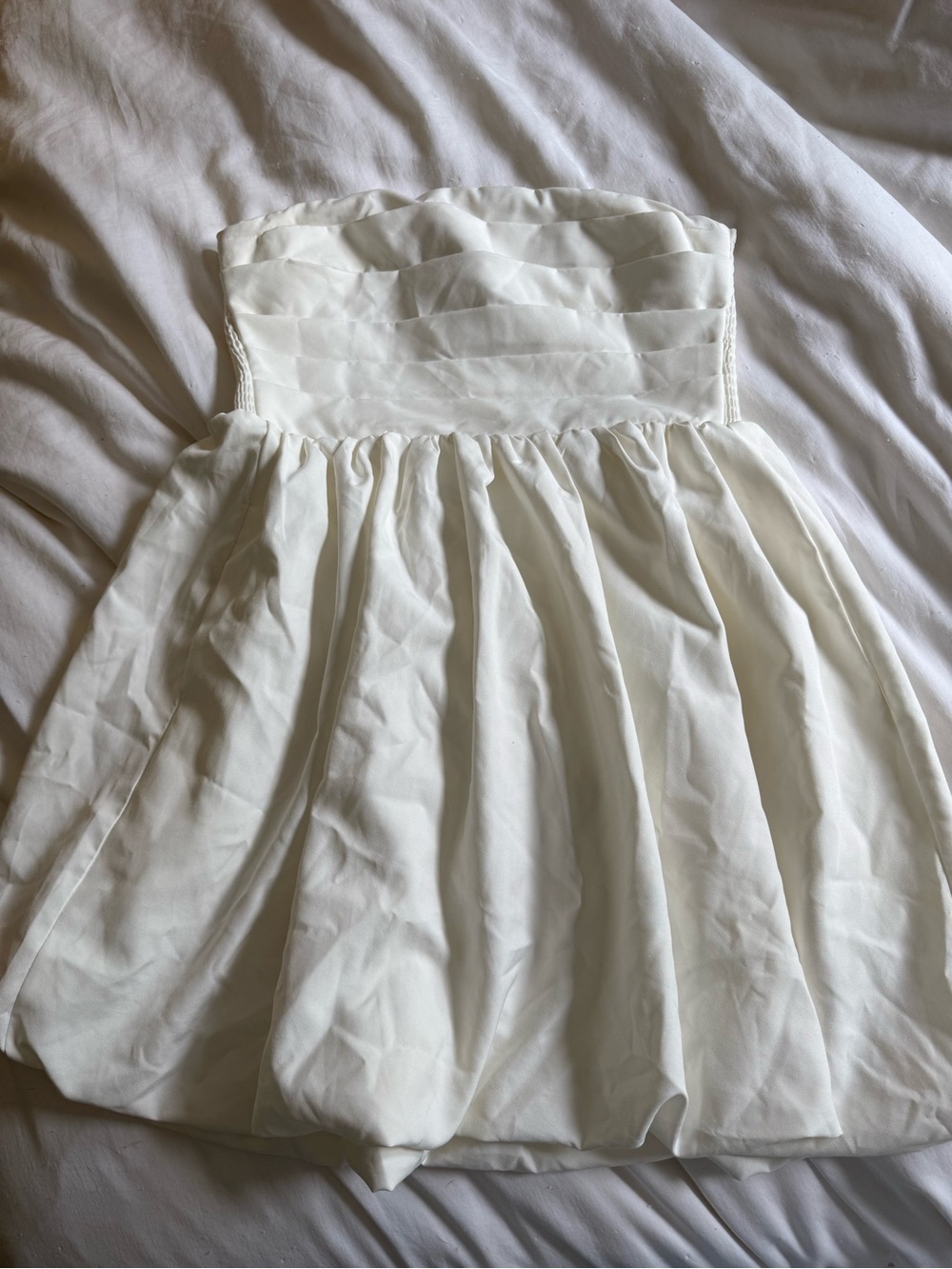 Showpo White Strapless Mini Dress
